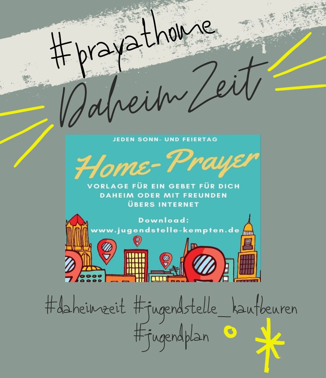 #prayathome - Homeprayer - Dein Jugendgebet für zu Hause  (Samstag, 25. April 2020 - Download)