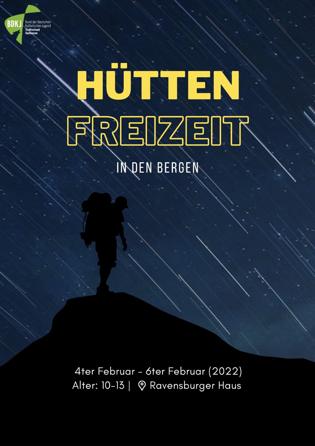 Hüttenfreizeit in den Bergen (Freitag, 04. Februar 2022)