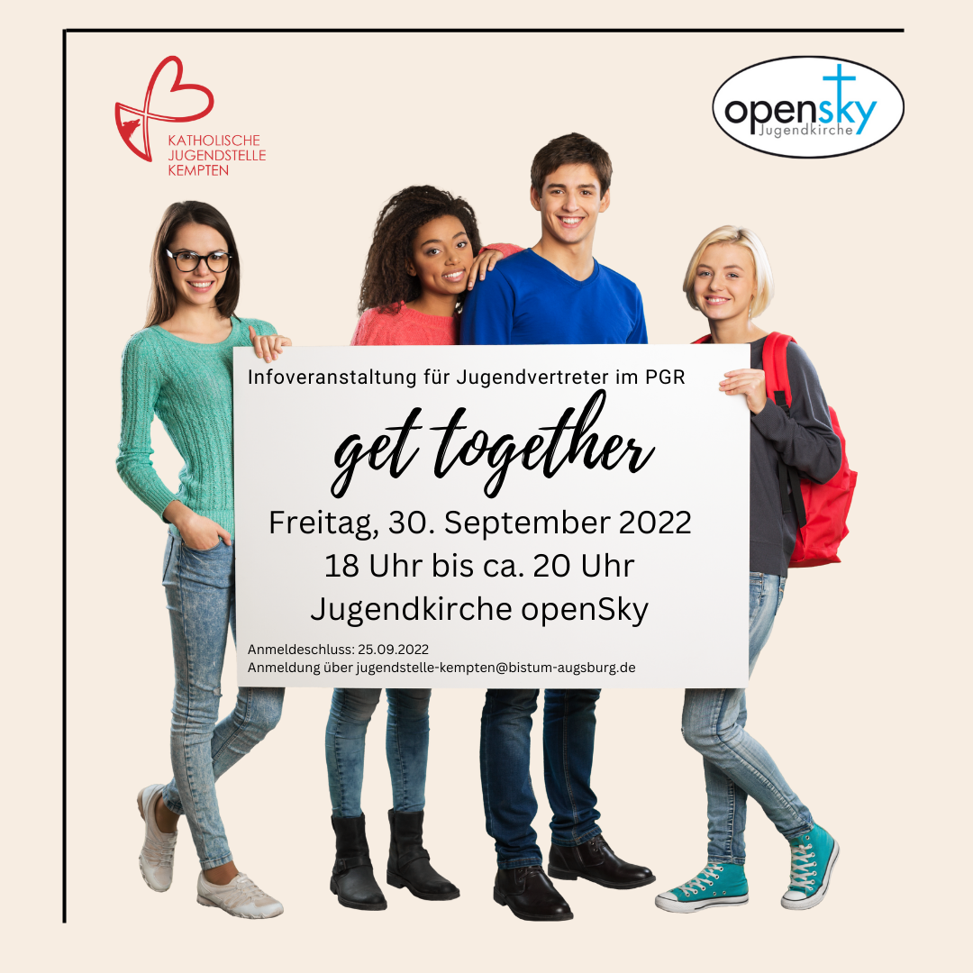 get together - Infoabend für Jugendvertreterinnen und Jugendvertreter im Pfarrgemeinderat (Freitag, 30. September 2022)